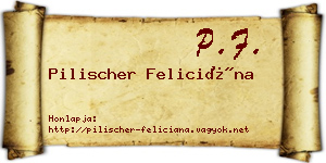 Pilischer Feliciána névjegykártya